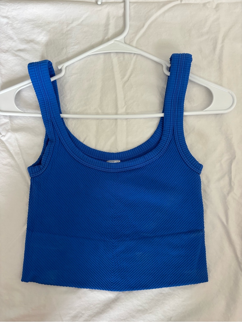 Nikibiki Ribbed Blue Tank Top